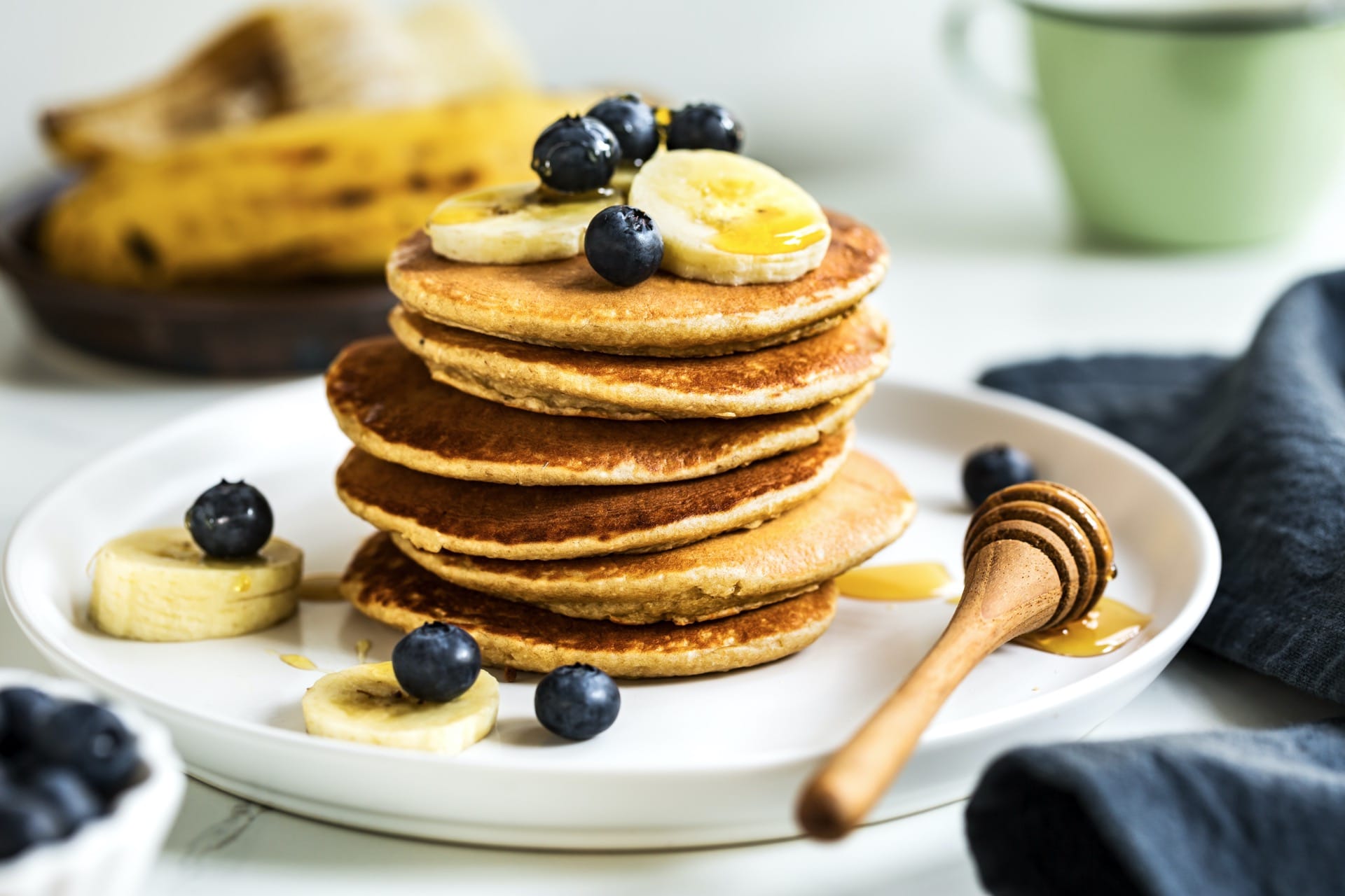 Pancakes à l'avoine et pomme